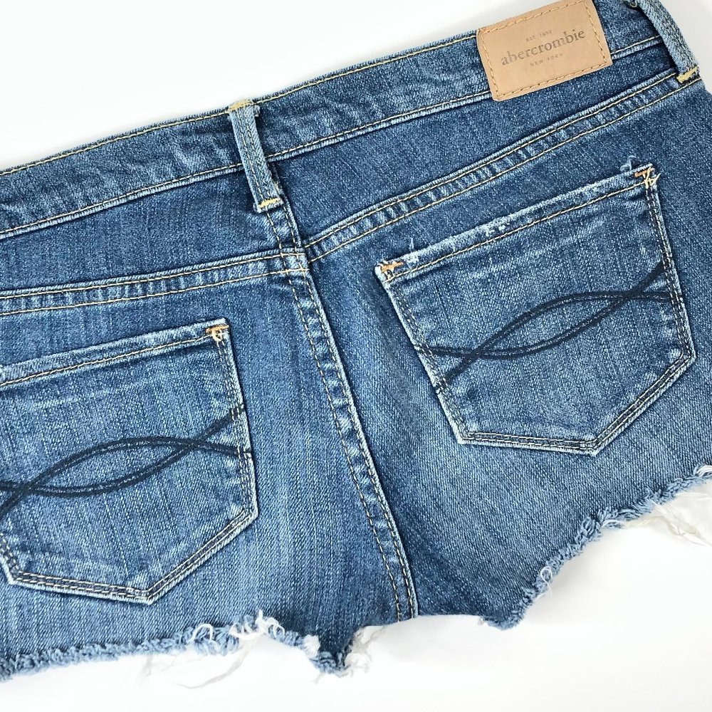Abercrombie Maddy Denim Jean Stretch Summer Shorts - Picture 5 of 7
